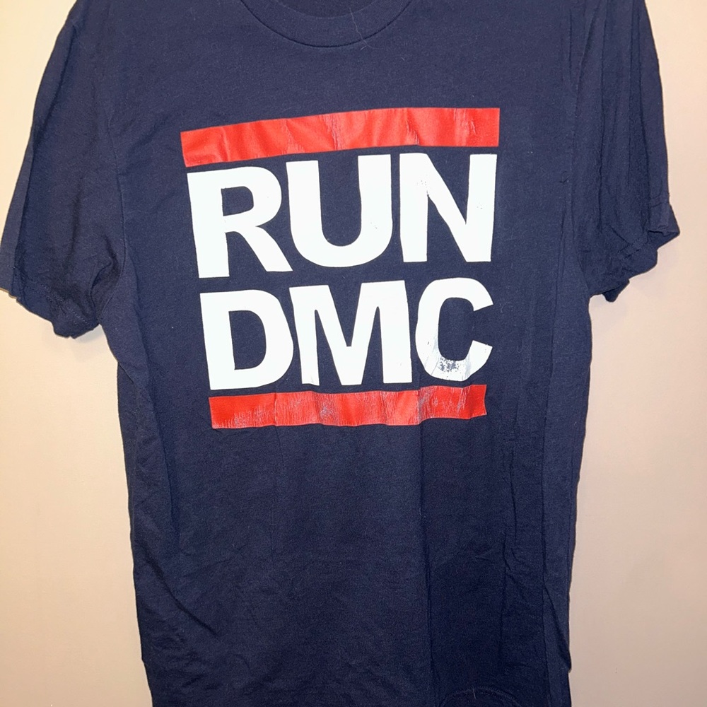 Old Navy RUN DMC Navy and Red T-Shirt